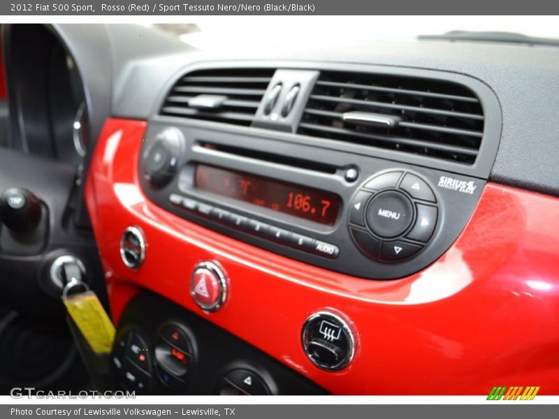 Rosso (Red) / Sport Tessuto Nero/Nero (Black/Black) 2012 Fiat 500 Sport