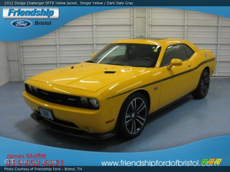 Stinger Yellow / Dark Slate Gray 2012 Dodge Challenger SRT8 Yellow Jacket