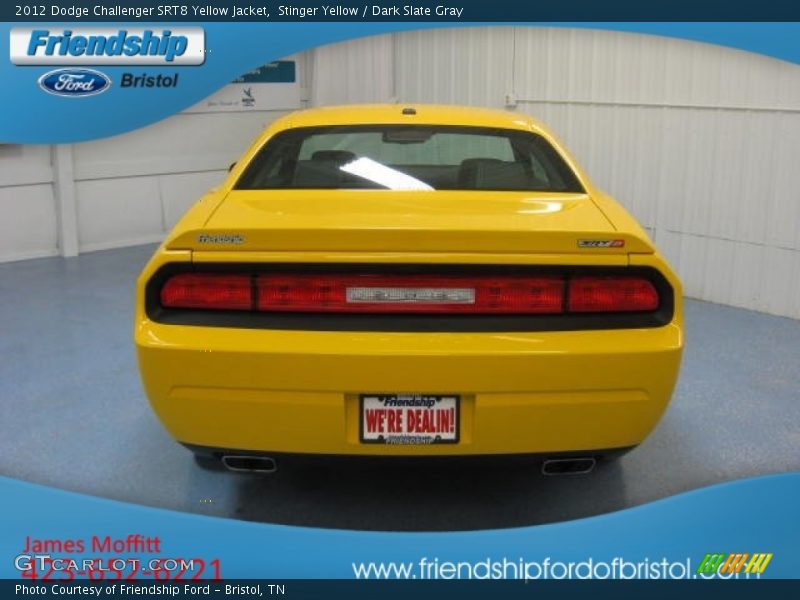 Stinger Yellow / Dark Slate Gray 2012 Dodge Challenger SRT8 Yellow Jacket