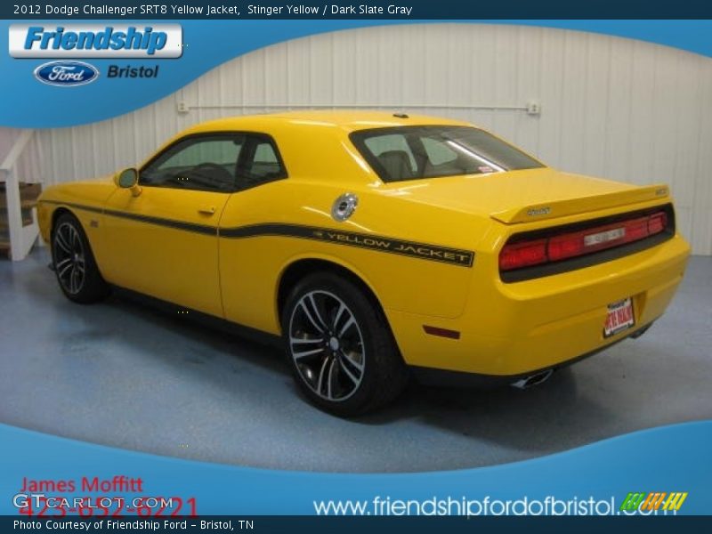 Stinger Yellow / Dark Slate Gray 2012 Dodge Challenger SRT8 Yellow Jacket