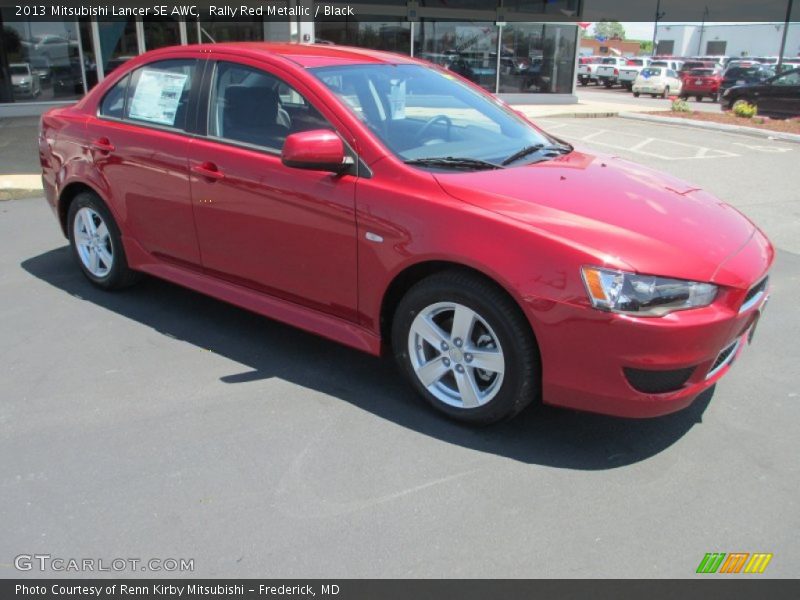 Rally Red Metallic / Black 2013 Mitsubishi Lancer SE AWC