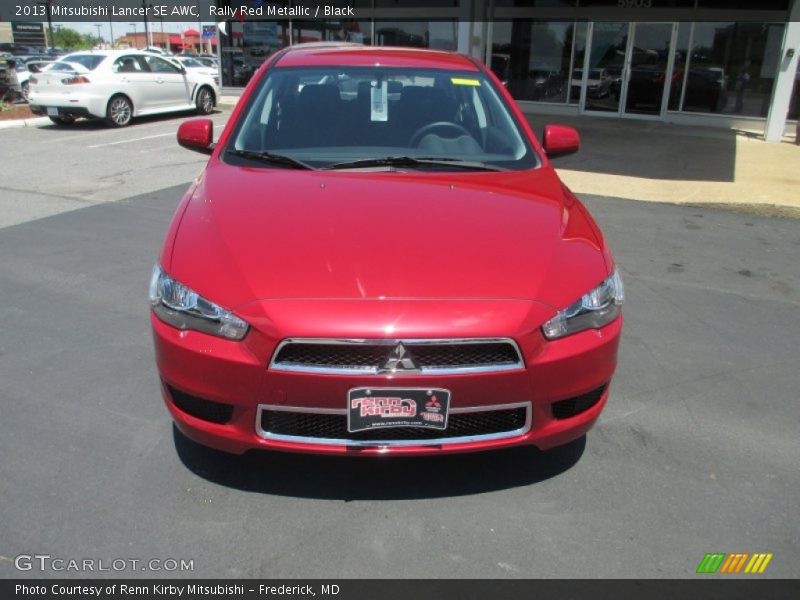 Rally Red Metallic / Black 2013 Mitsubishi Lancer SE AWC