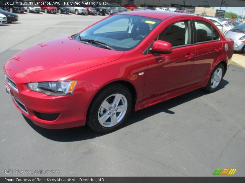 Rally Red Metallic / Black 2013 Mitsubishi Lancer SE AWC