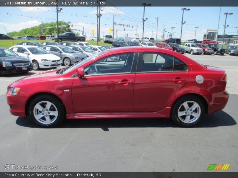 Rally Red Metallic / Black 2013 Mitsubishi Lancer SE AWC