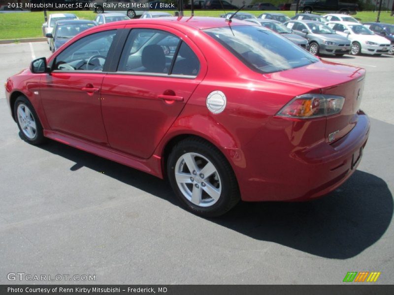 Rally Red Metallic / Black 2013 Mitsubishi Lancer SE AWC
