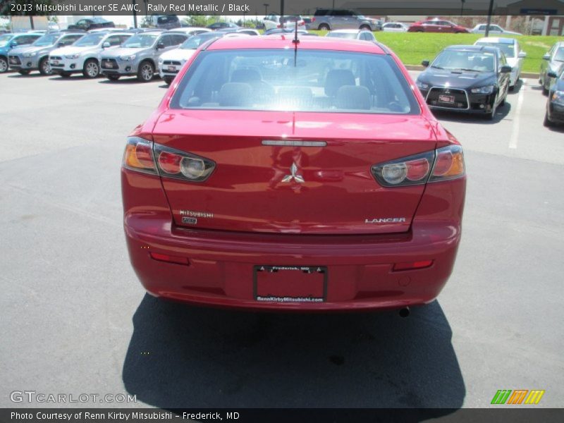 Rally Red Metallic / Black 2013 Mitsubishi Lancer SE AWC