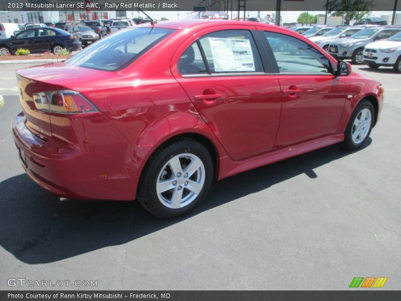 Rally Red Metallic / Black 2013 Mitsubishi Lancer SE AWC