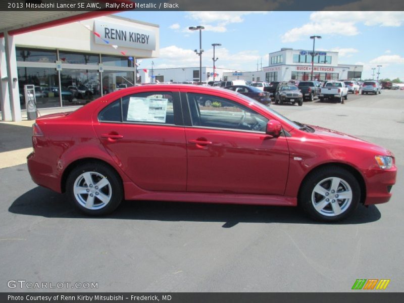 Rally Red Metallic / Black 2013 Mitsubishi Lancer SE AWC