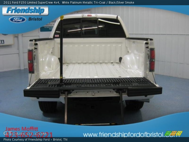 White Platinum Metallic Tri-Coat / Black/Silver Smoke 2011 Ford F150 Limited SuperCrew 4x4