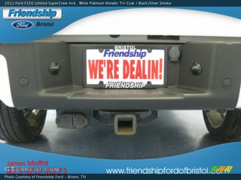 White Platinum Metallic Tri-Coat / Black/Silver Smoke 2011 Ford F150 Limited SuperCrew 4x4