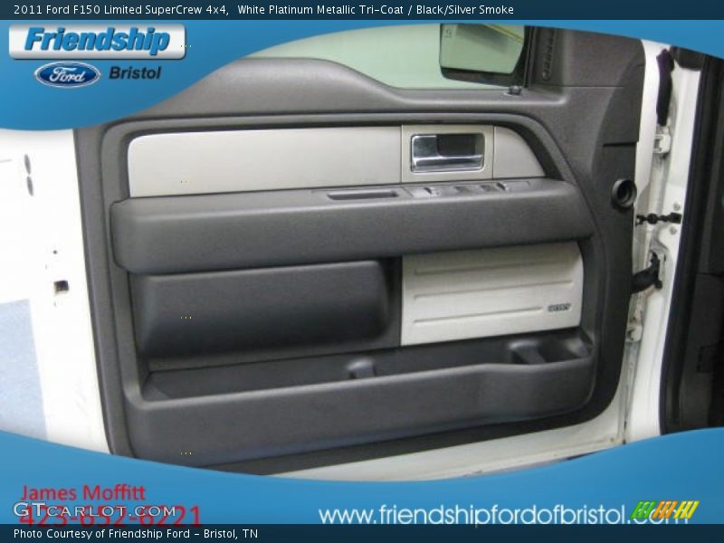 White Platinum Metallic Tri-Coat / Black/Silver Smoke 2011 Ford F150 Limited SuperCrew 4x4
