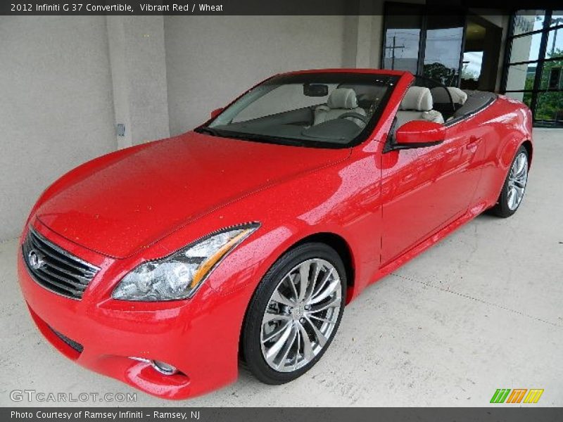 Vibrant Red / Wheat 2012 Infiniti G 37 Convertible