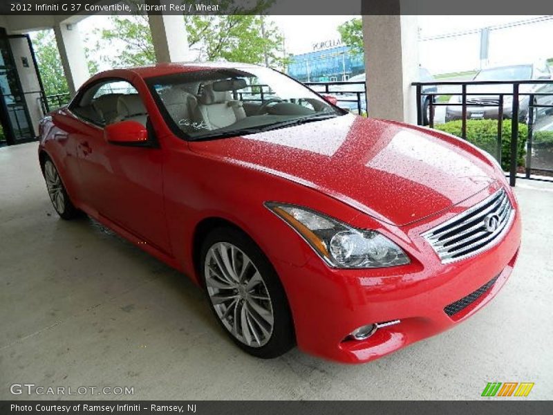Vibrant Red / Wheat 2012 Infiniti G 37 Convertible