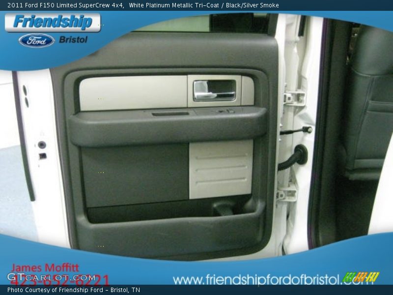 White Platinum Metallic Tri-Coat / Black/Silver Smoke 2011 Ford F150 Limited SuperCrew 4x4