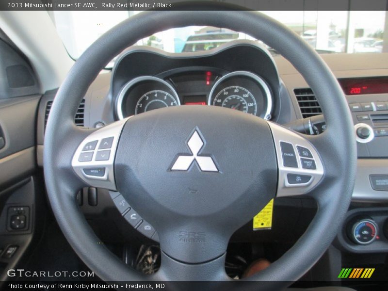 Rally Red Metallic / Black 2013 Mitsubishi Lancer SE AWC
