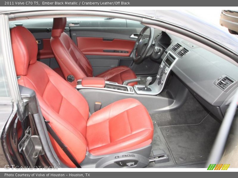  2011 C70 T5 Cranberry Leather/Off Black Interior