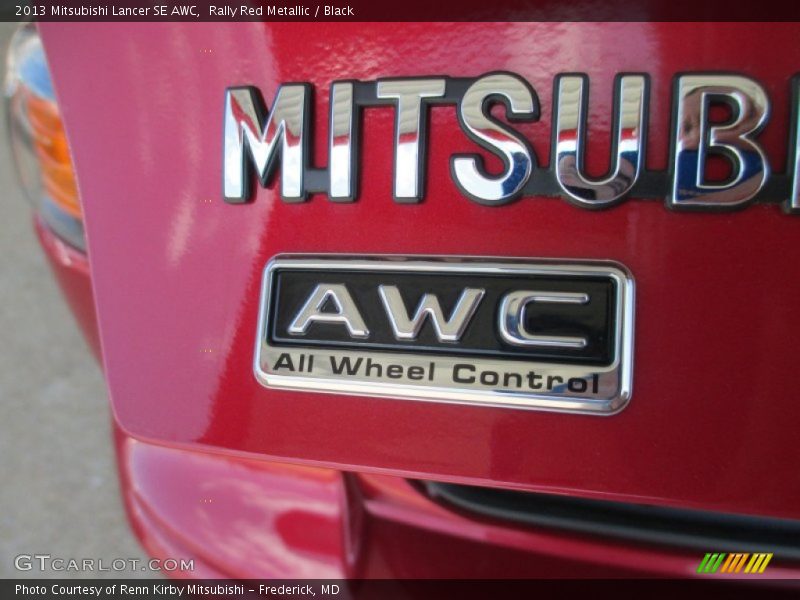 Rally Red Metallic / Black 2013 Mitsubishi Lancer SE AWC