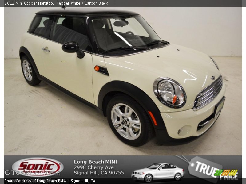 Pepper White / Carbon Black 2012 Mini Cooper Hardtop