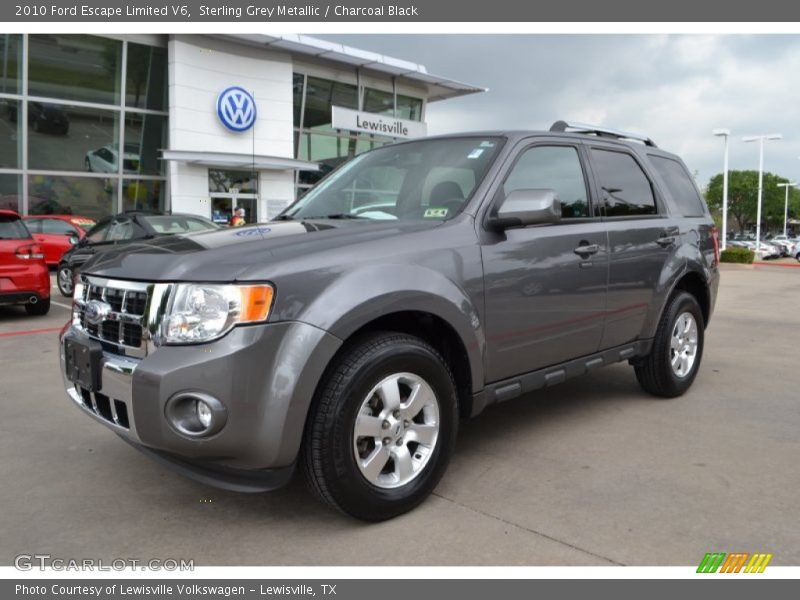 Sterling Grey Metallic / Charcoal Black 2010 Ford Escape Limited V6