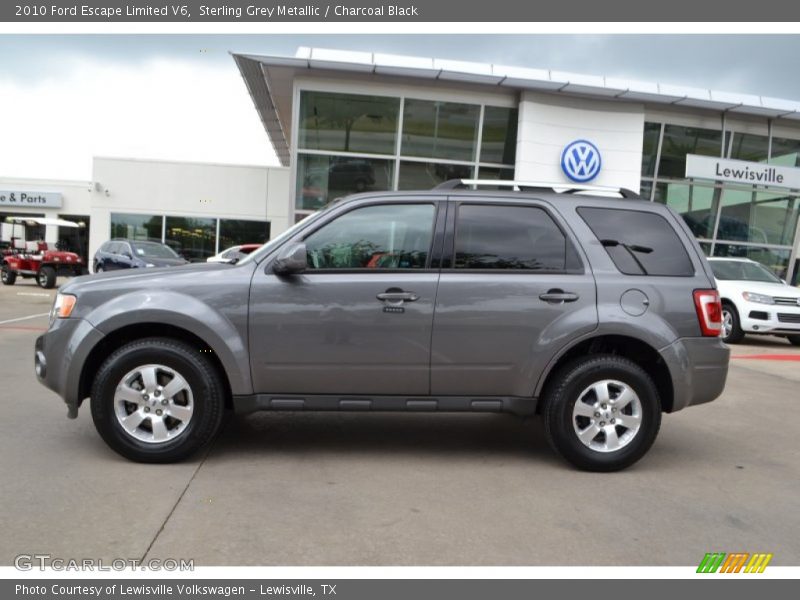 Sterling Grey Metallic / Charcoal Black 2010 Ford Escape Limited V6