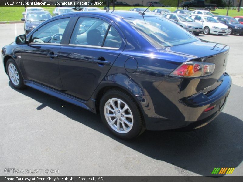 Cosmic Blue Metallic / Black 2013 Mitsubishi Lancer ES