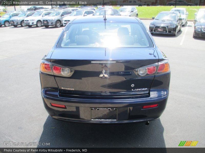 Cosmic Blue Metallic / Black 2013 Mitsubishi Lancer ES