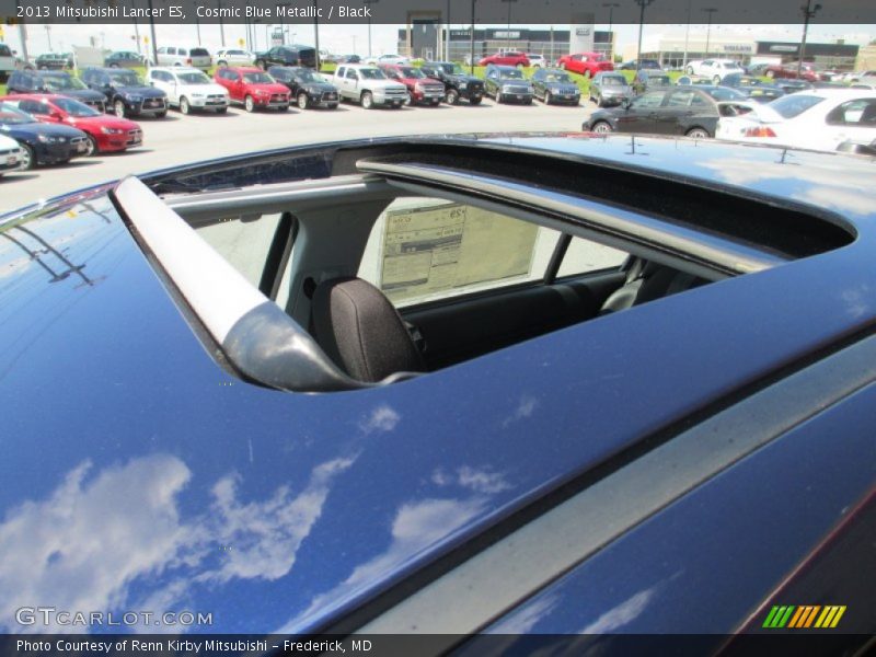 Cosmic Blue Metallic / Black 2013 Mitsubishi Lancer ES
