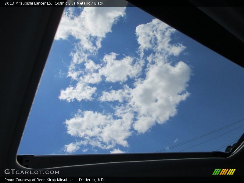 Cosmic Blue Metallic / Black 2013 Mitsubishi Lancer ES