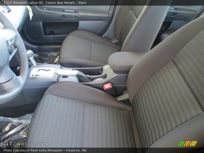 Cosmic Blue Metallic / Black 2013 Mitsubishi Lancer ES