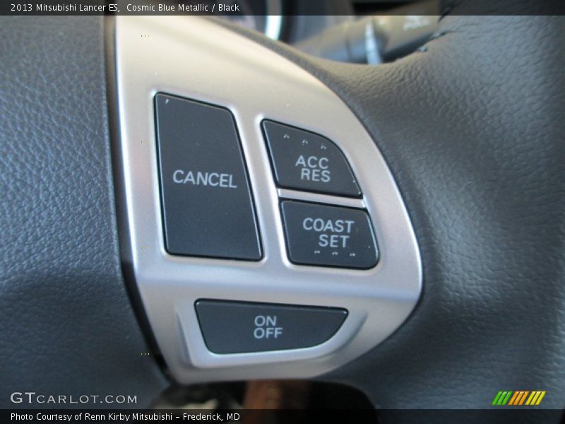 Cosmic Blue Metallic / Black 2013 Mitsubishi Lancer ES