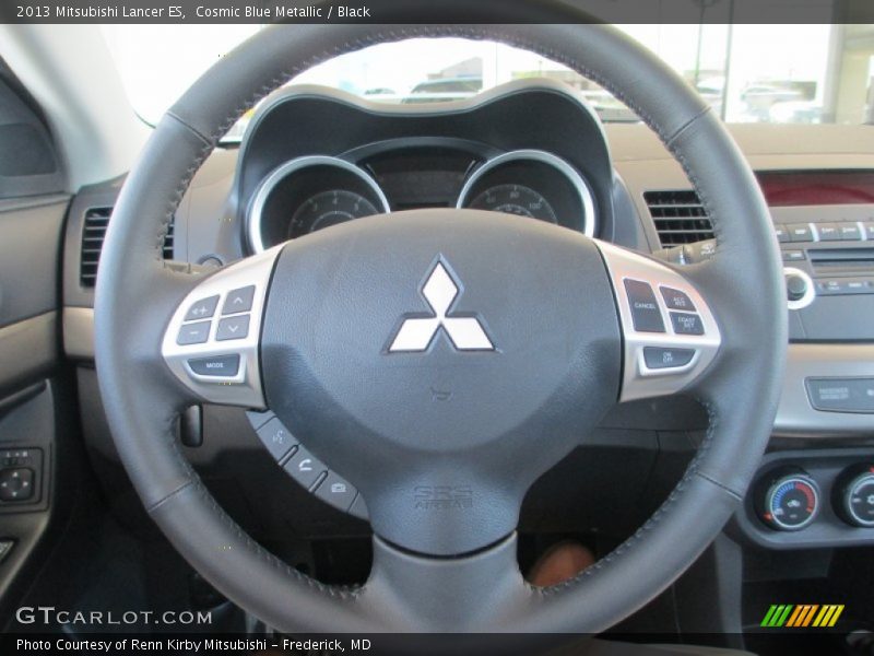 Cosmic Blue Metallic / Black 2013 Mitsubishi Lancer ES