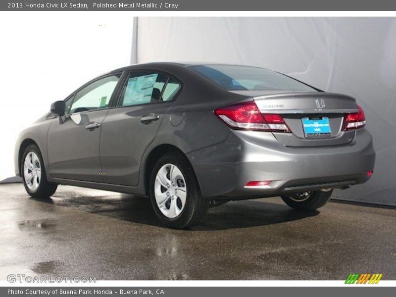 Polished Metal Metallic / Gray 2013 Honda Civic LX Sedan