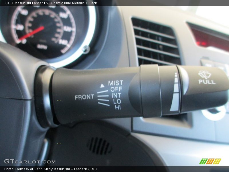 Cosmic Blue Metallic / Black 2013 Mitsubishi Lancer ES
