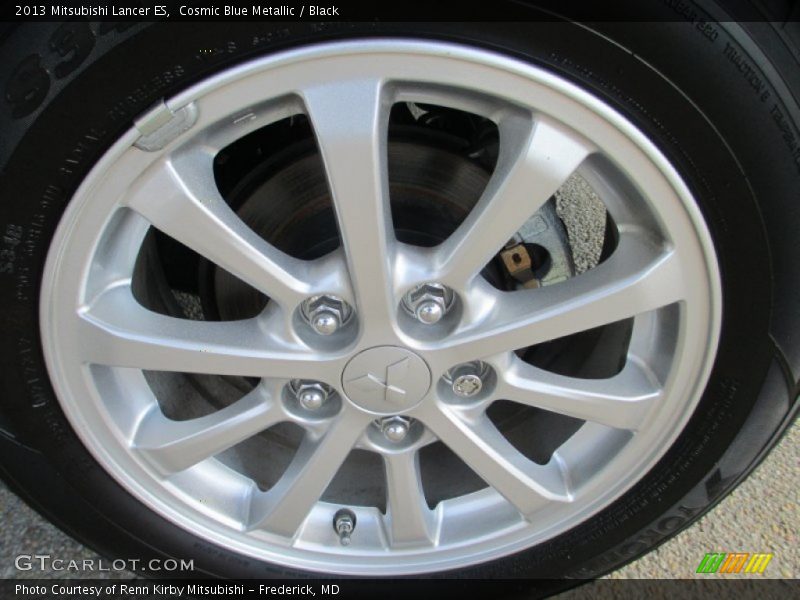 Cosmic Blue Metallic / Black 2013 Mitsubishi Lancer ES