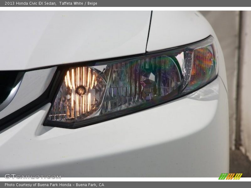 Taffeta White / Beige 2013 Honda Civic EX Sedan