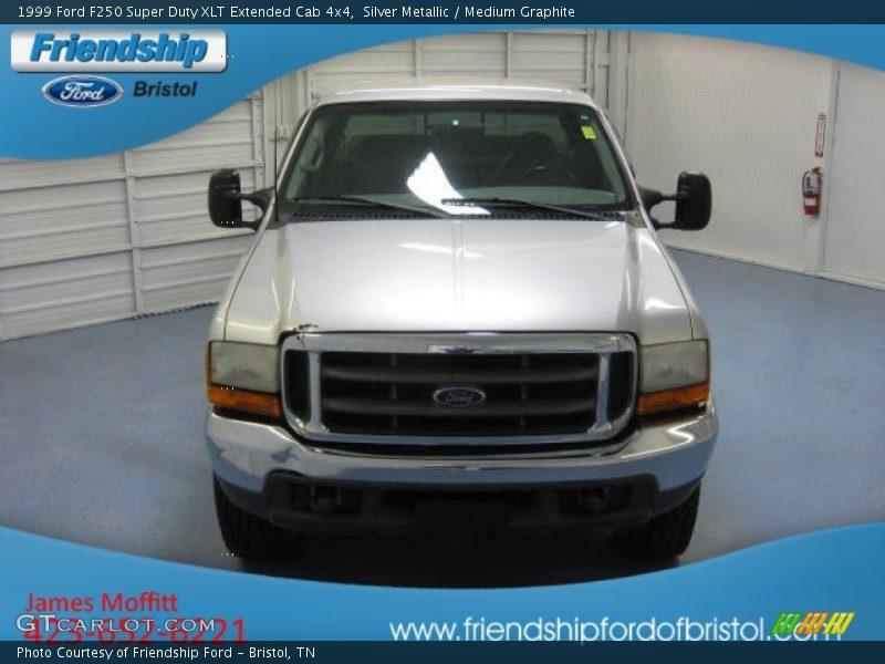 Silver Metallic / Medium Graphite 1999 Ford F250 Super Duty XLT Extended Cab 4x4
