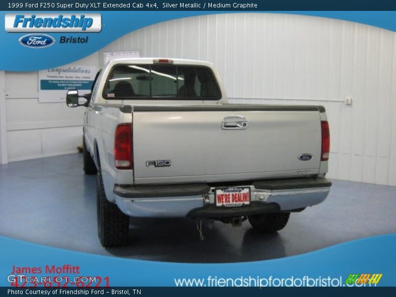 Silver Metallic / Medium Graphite 1999 Ford F250 Super Duty XLT Extended Cab 4x4