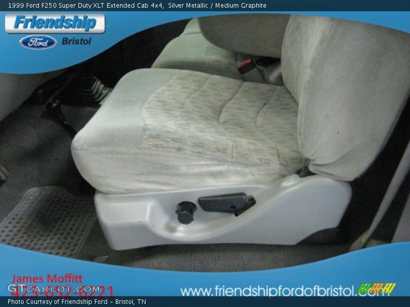 Silver Metallic / Medium Graphite 1999 Ford F250 Super Duty XLT Extended Cab 4x4