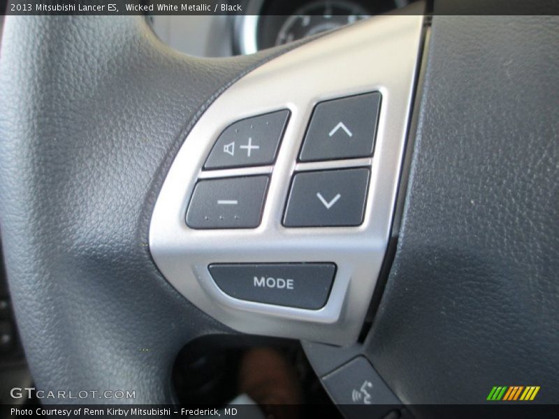 Wicked White Metallic / Black 2013 Mitsubishi Lancer ES