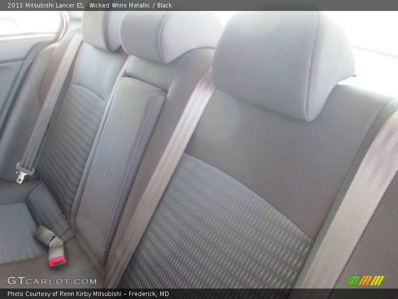 Wicked White Metallic / Black 2013 Mitsubishi Lancer ES