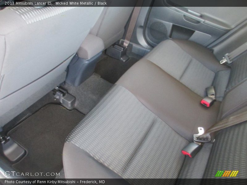 Wicked White Metallic / Black 2013 Mitsubishi Lancer ES