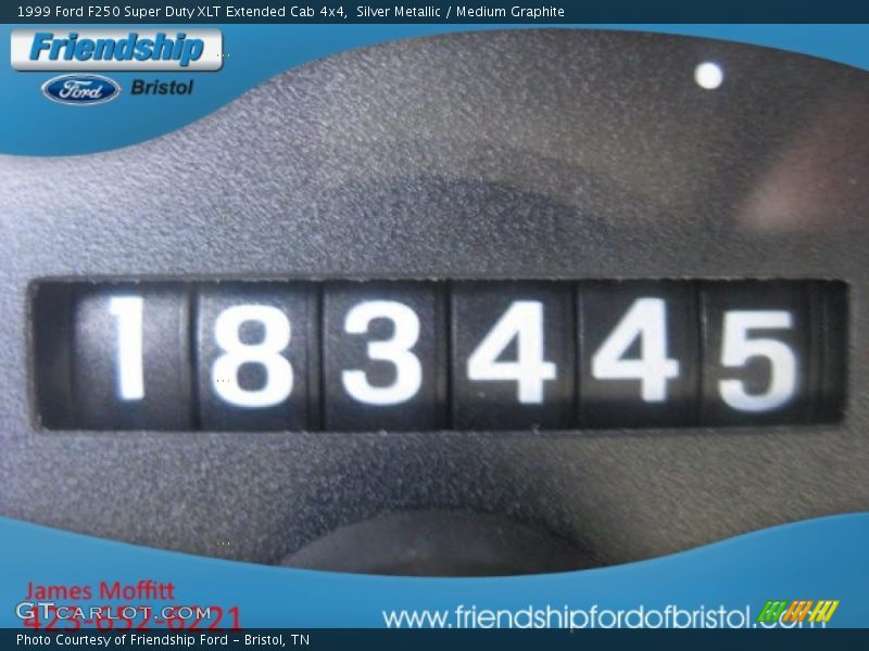 Silver Metallic / Medium Graphite 1999 Ford F250 Super Duty XLT Extended Cab 4x4