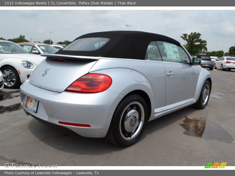 Reflex Silver Metallic / Titan Black 2013 Volkswagen Beetle 2.5L Convertible