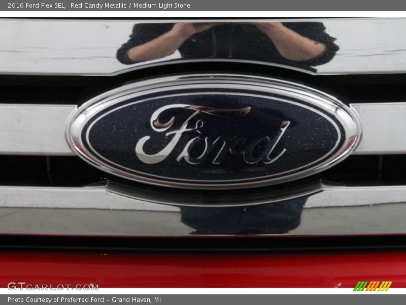 Red Candy Metallic / Medium Light Stone 2010 Ford Flex SEL