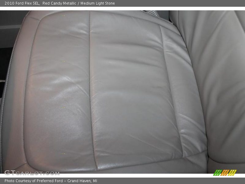 Red Candy Metallic / Medium Light Stone 2010 Ford Flex SEL