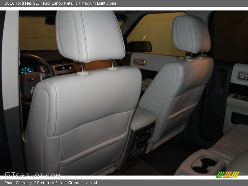 Red Candy Metallic / Medium Light Stone 2010 Ford Flex SEL