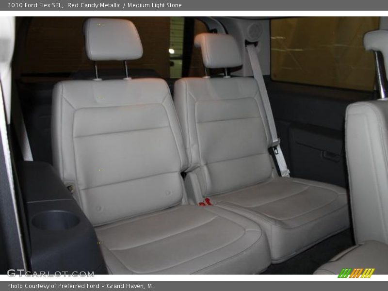 Red Candy Metallic / Medium Light Stone 2010 Ford Flex SEL