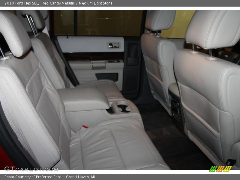 Red Candy Metallic / Medium Light Stone 2010 Ford Flex SEL