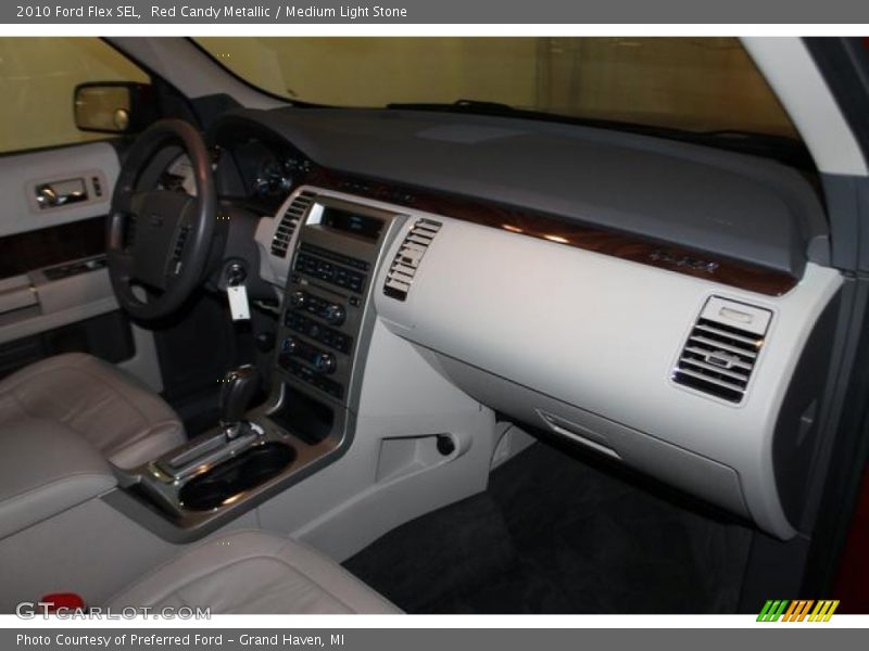 Red Candy Metallic / Medium Light Stone 2010 Ford Flex SEL