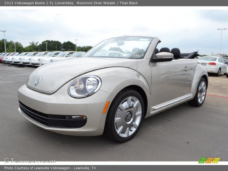 Moonrock Silver Metallic / Titan Black 2013 Volkswagen Beetle 2.5L Convertible